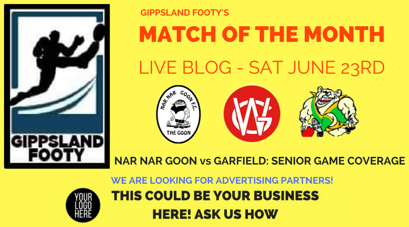 Match of the Month Live blog: Nar Nar Goon vs Garfield (Saturday June 23rd)