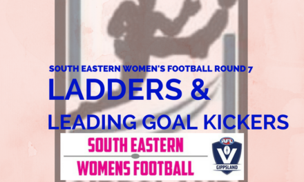 South Eastern Women’s Football ladders and leading goal kickers after Round 7
