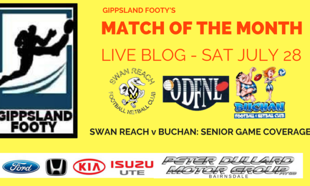Match of the Month live blog: Swan Reach vs Buchan (Saturday July 28th)