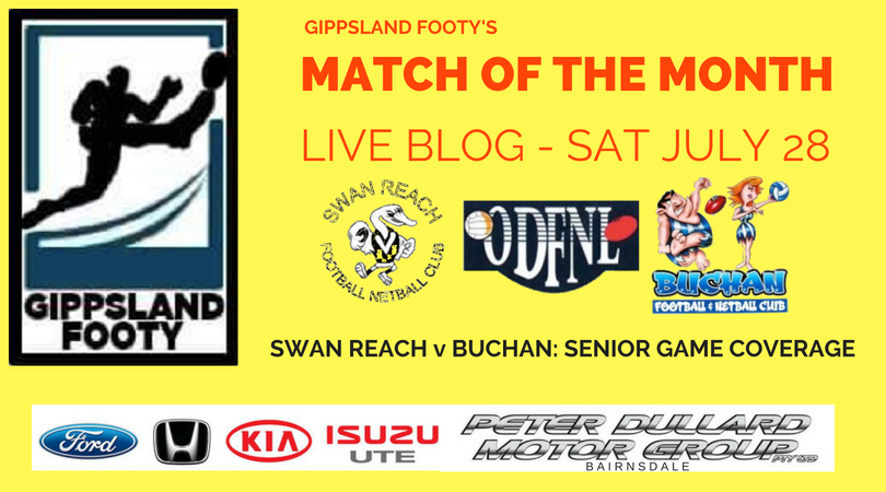 Match of the Month live blog: Swan Reach vs Buchan (Saturday July 28th)