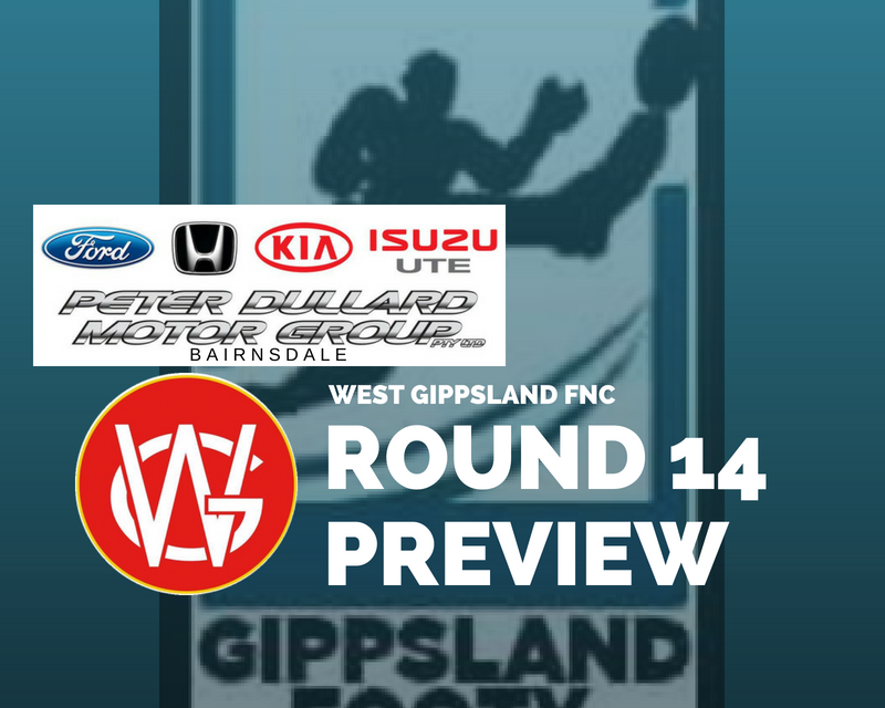 West Gippsland FNC Round 14 preview