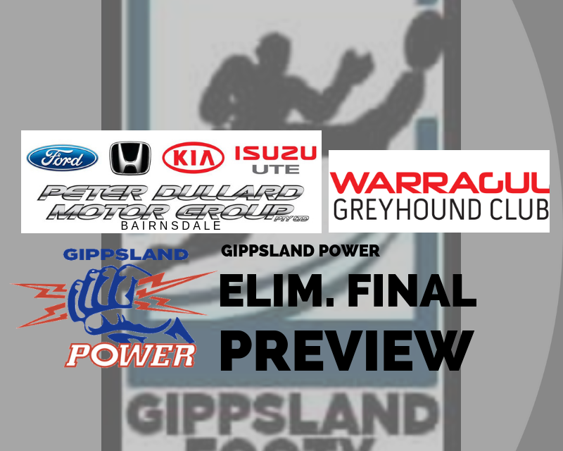 Gippsland Power Elimination Final preview