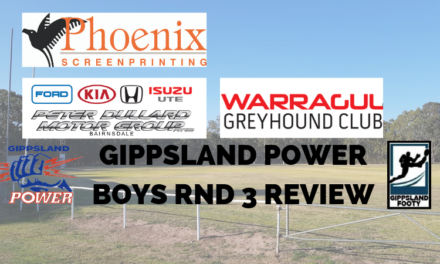 Gippsland Power boys Round 3 review
