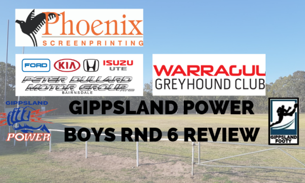 Gippsland Power boys Round 6 review