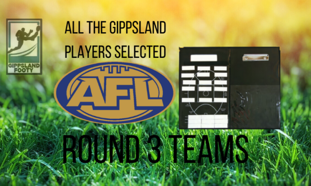 AFL Round 3, 2020: All the Gippsland players selected