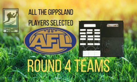 AFL Round 4, 2020: All the Gippsland players selected