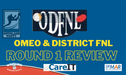 Omeo & District FNL Round 1 review