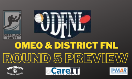 Omeo & District FNL Round 5 preview