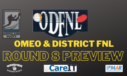 Omeo & District FNL Roud 8 preview