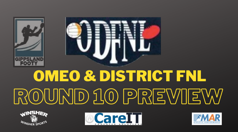 Omeo & District FNL Round 10 preview
