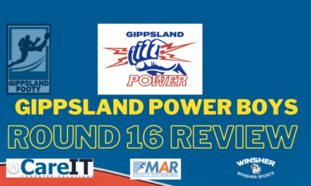Gippsland Power boys Round 16 review