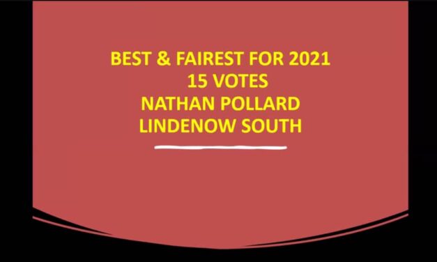Nathan Pollard wins 2021 Omeo & District FNL Best & Fairest