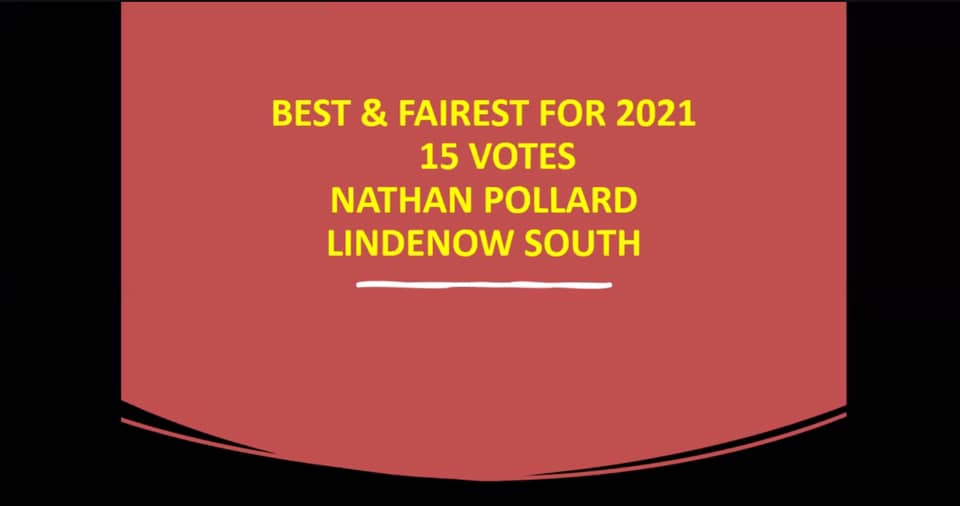 Nathan Pollard wins 2021 Omeo & District FNL Best & Fairest