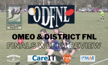 Omeo & District FNL Finals Week 1 review
