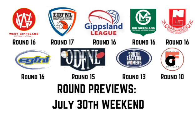 Round Previews – July 30th weekend 2022