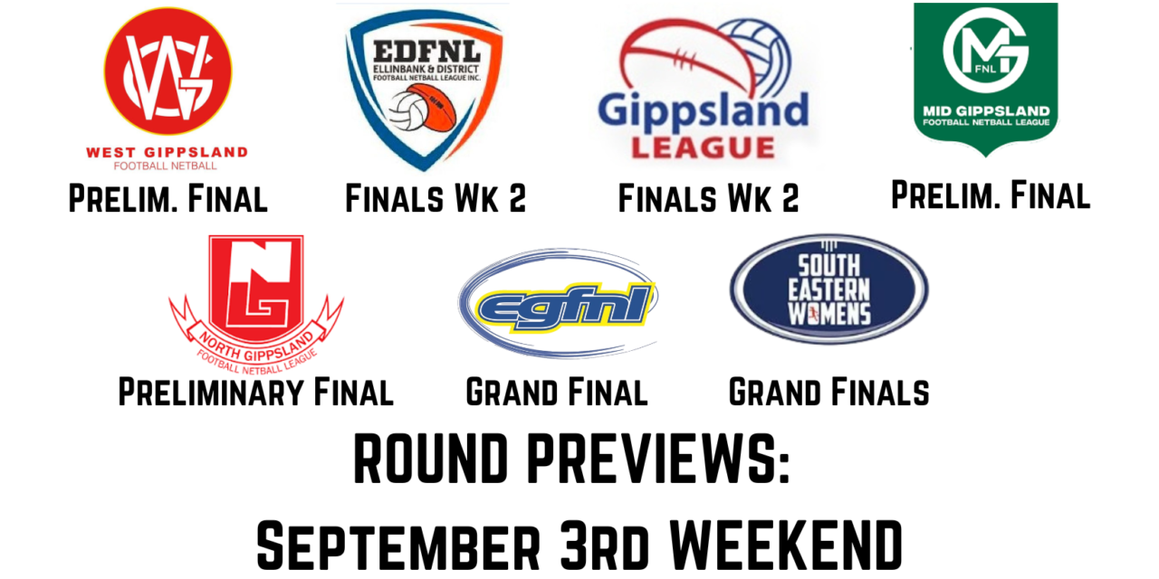 Round Previews – September 3rd weekend 2022