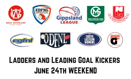 Ladders and Leading Goal Kickers June 24th weekend 2023