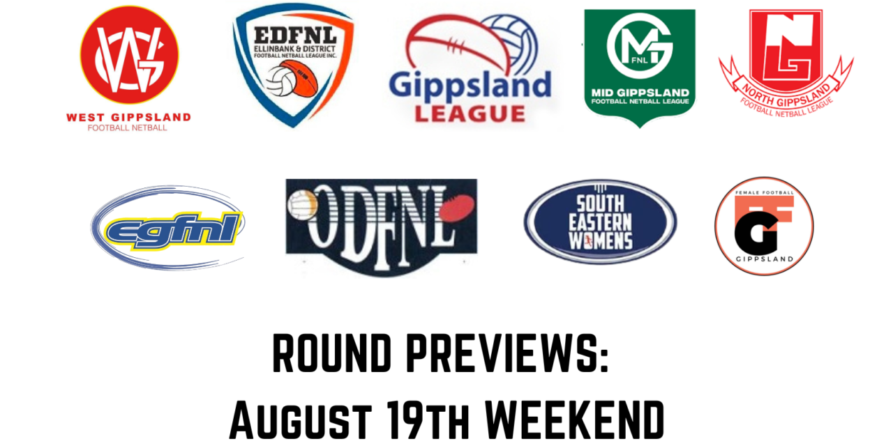 Round Previews August 19th weekend 2023
