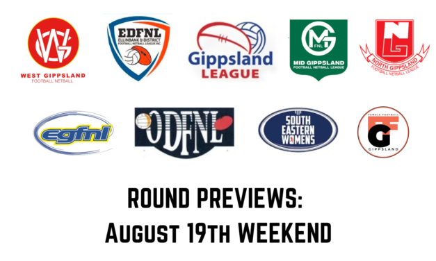 Round Previews August 19th weekend 2023