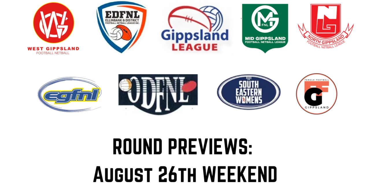 Round Previews August 26th weekend 2023